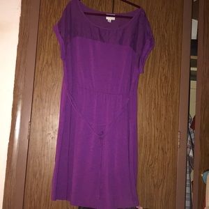 Ava &avi purple dress with lil belt